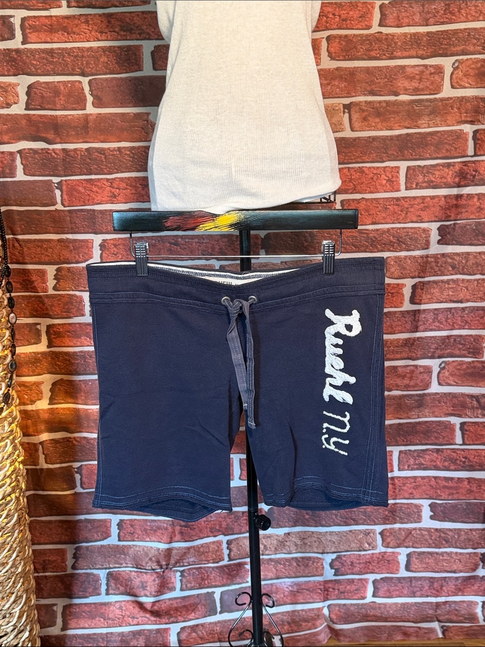 🩳 Ruehl No.925 Ultra Low Rise Lounge Shorts —  Blue — Sz Small / G